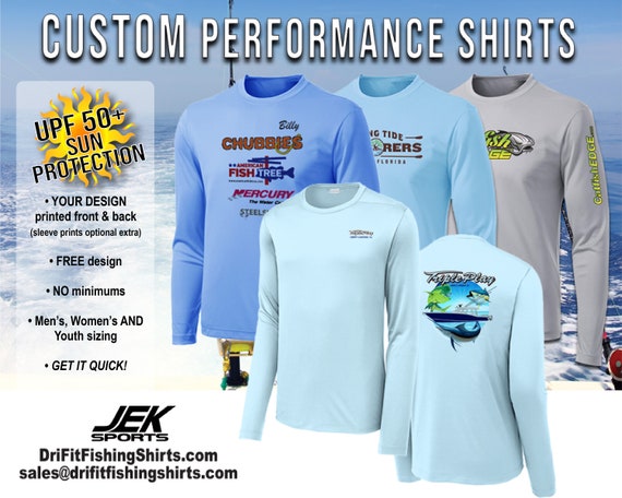 Custom UPF50 Sun and Fishing Shirt 