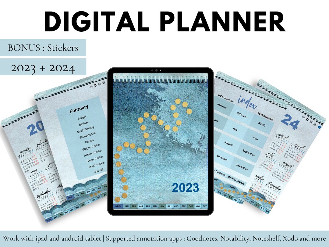 Digital Planner iPad 2023 2024 Goodnotes Planner Notability - Etsy