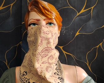 Bohemian Cotton Bandana: Paisley Scarf, Neck Scarf, Handkerchief