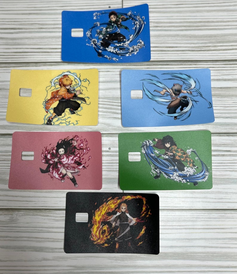 Demon Anime Credit Card Skin Slayer Anime Credit Card Etsy Demon Anime Credit Card Skin Slayer Anime Credit Card Etsy