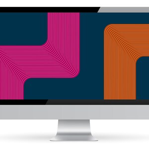 MINIMALISTISCHE DIGITALE HINTERGRUNDBILDER | Laptop, Desktop-Hintergrund | Digitaler Download | 4 Farboptionen | Künstler-Illustration