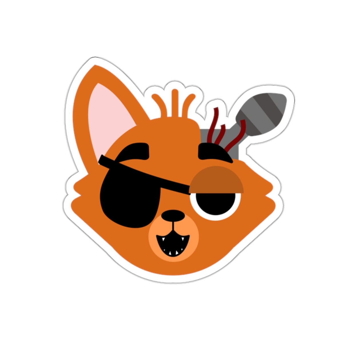 Withered Foxy Sticker for Sale by WillowsWardrobe