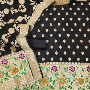 Black Dress Material for women