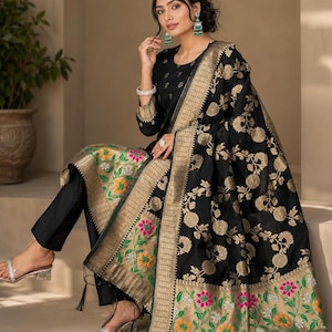 silk salwar dress material Silk Dress Dress Churidar Material Pure Tissue Silk Banarasi Dress Material The Crafts Banaras
