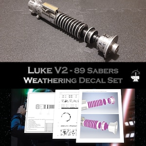 Weathering Aufkleber für - Luke V2 - 89Sabers