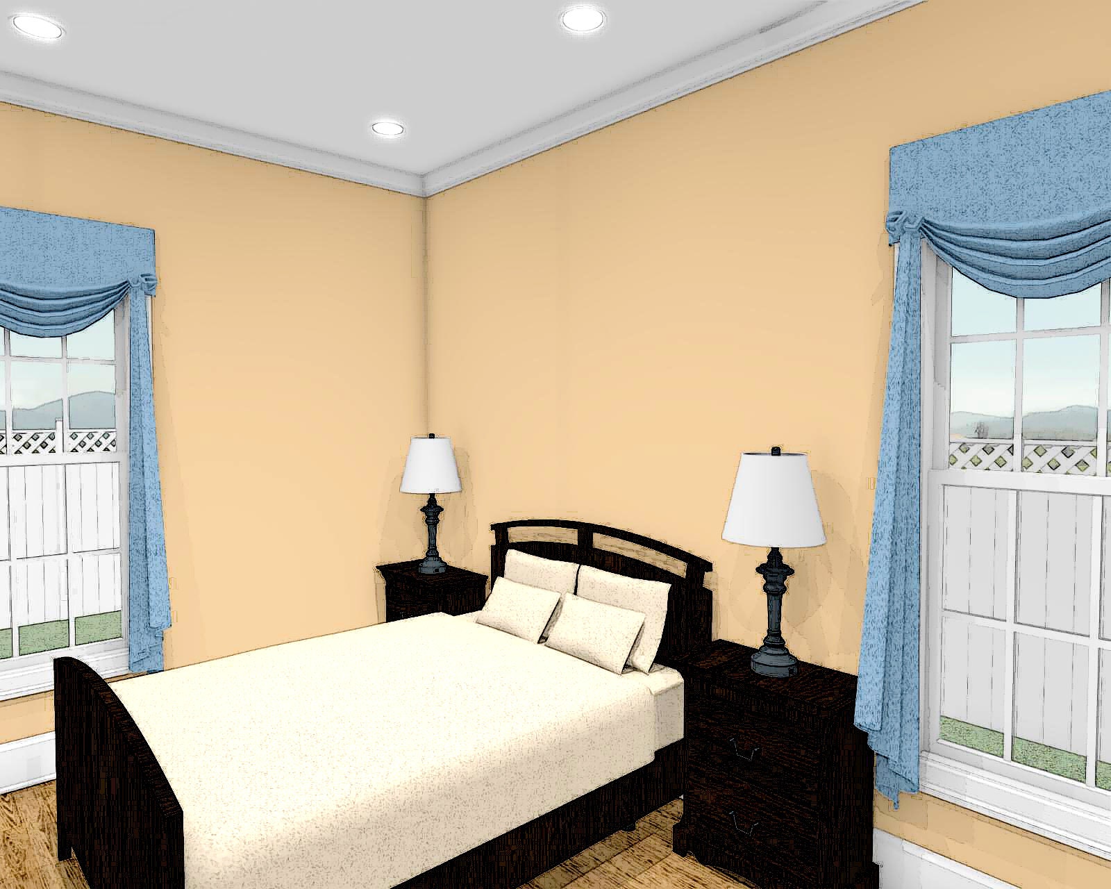 2 Bedroom Ranch Style House Plans 2/1 833 Square Feet Etsy