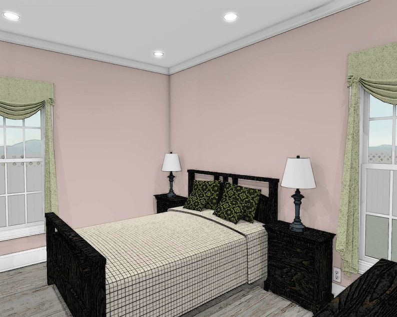 4 Bedroom Ranch Style House Plans 4/2 1508 Square Feet Etsy