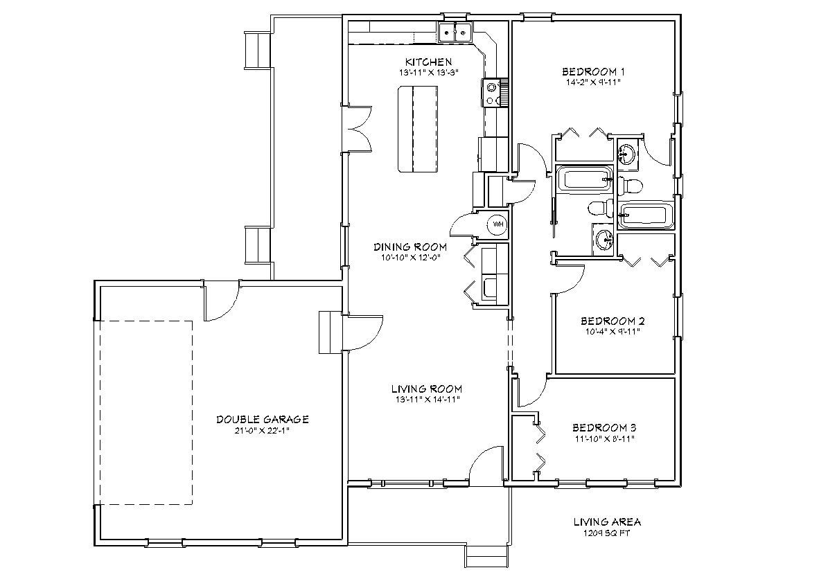 Wheelchair Accessible House Plan - Etsy, image size:1208x836