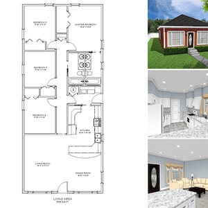 3 Bedroom 2 Bath House Plan Floor Plan. Great Layout 1500 Sq Ft. the ...