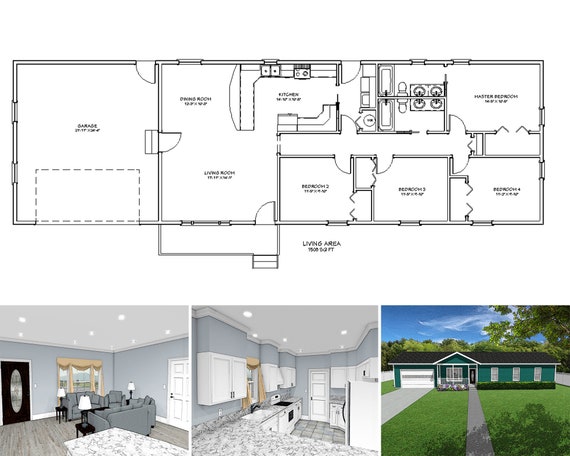 Ranch Style House Plans 1500 Square Feet Simple House Plans, Cabin