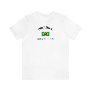 Unisex Brazilian Flag Shirt - Flag T shirt - Proud Brazilian - Tshirt - Gift for Valentines day / Birthday / Christmas