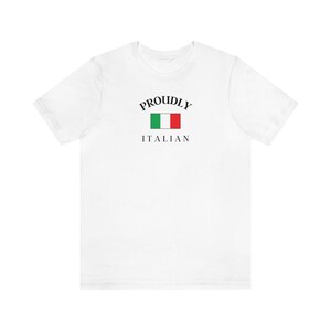 Unisex Italy Flag Shirt - Flag T shirt - Proud Italian - Tshirt - Gift for Valentines day / Birthday / Christmas / Sport Event