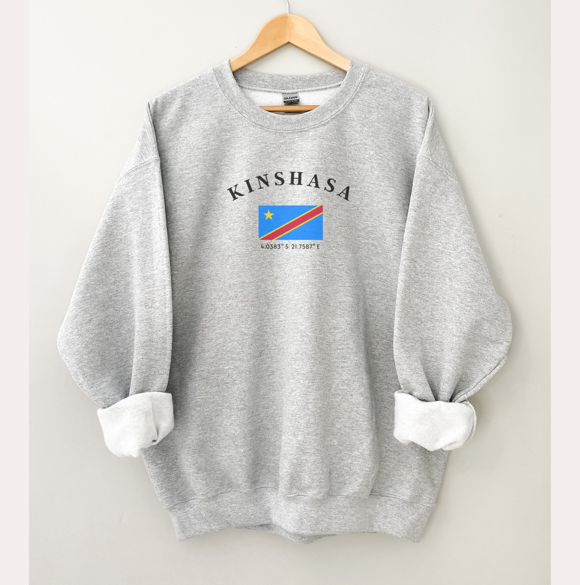 Unisex Democratic Republic of Congo Sweatshirt - Kinshasa 