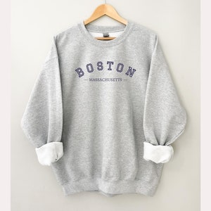 Unisex Boston Sweatshirt - USA City / State Sweatshirt - Vintage Style -  Massachusetts Sweater -  Jumper - Crewneck