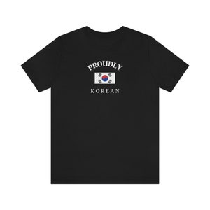 Unisex South Korea Flag Shirt - Flag T shirt - Proud Korean - Tshirt - Korean Gift - Gift for Valentines day / Birthday / Christmas
