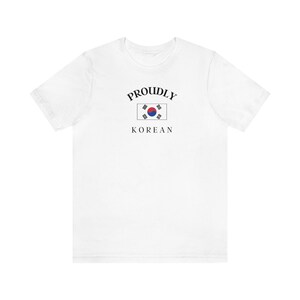 Unisex South Korea Flag Shirt - Flag T shirt - Proud Korean - Tshirt - Korean Gift - Gift for Valentines day / Birthday / Christmas