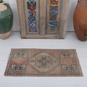 2x3 Door mat, Entryway Rug, 2x3 Small Rug, Bath Mat, Kitchen Rug,Bathroom Rug,Turkish Mini Rug,Turkish Doormat Rug,Vintage Doormat Rug,22894