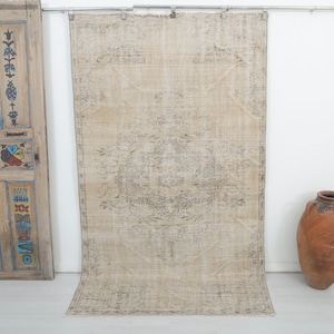 5x8 Antique Carpet, Traditional Rug, Rug For Living Room, 5x8 Turkish Rug, Area Rug, 5x8 Vintage Rug, Oriental Carpet, 5x8 Oushak Rug, 13764