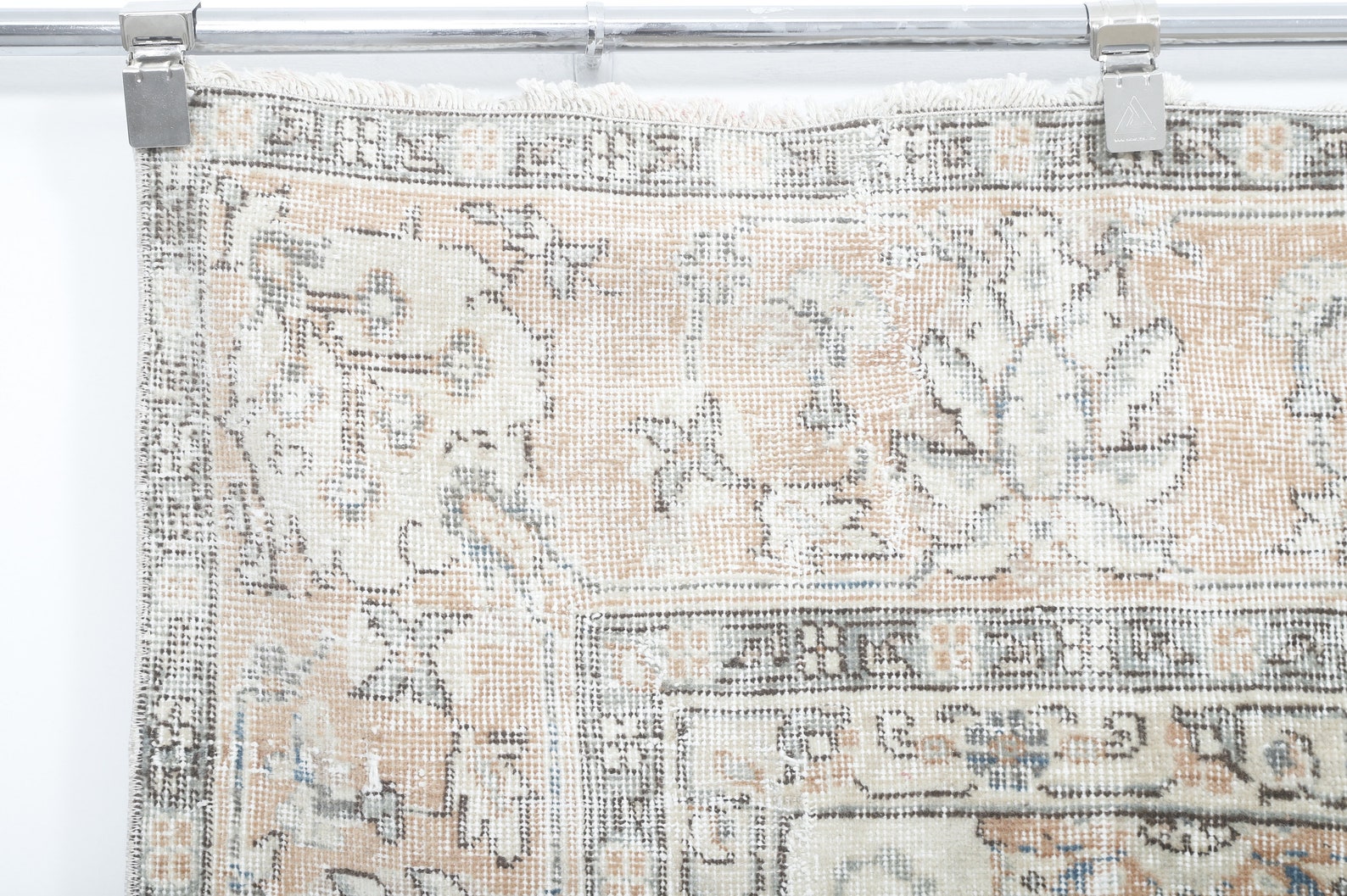 7x11 Contemporary Rug, 7x11 Turkish Rug, Hand-knotted Rug, 7x11 Natural ...