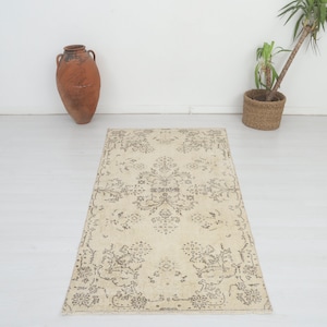 4x7 Bohemian Rug, 4x7 Turkish Rug, Rug For Bedroom, Handmade Rug, Semi Antique Rug, Home Decor, 4x7 Area Rug,4x7 Wool Rug,Unique Carpet,9723