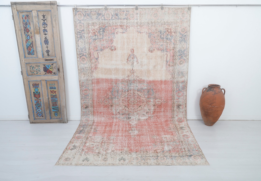 6x10 Special Design Rug, Rug for Living Room, Bohemian Rug, Turkish ...