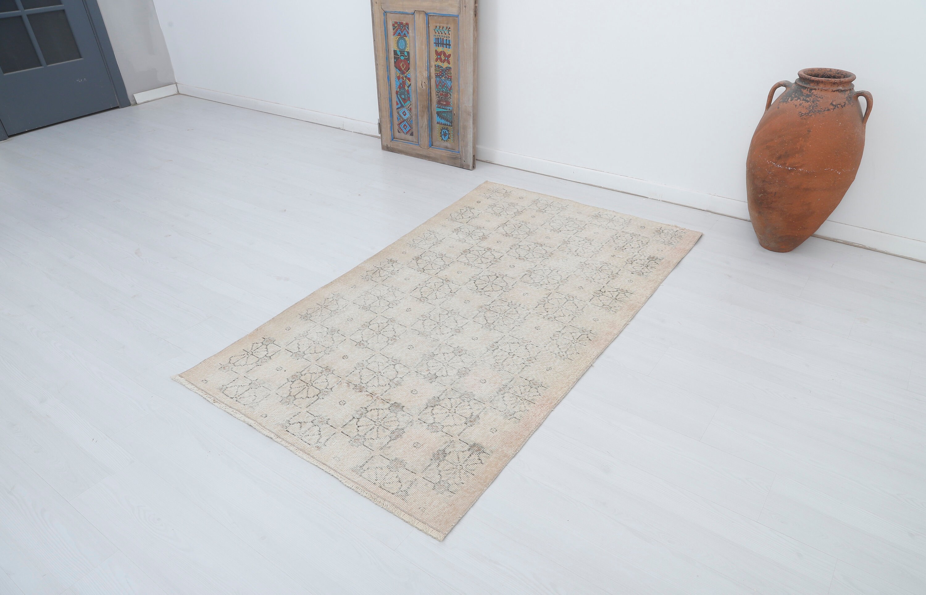 4x6 Natural Rug, 4x6 Area Rug, Oushak Rug, Wool Rug, Turkey Carpet,Oushak Small Rug, Turkish Rug, Anatolian Rug,Small Rug,Handmade Rug,17466