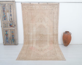 6x10 Turkish Rug, Boho Decor, Wool Turkish Rug, Home Decor, Antique Carpet, Soft Carpet 6x10, Vintage Rug, Bedroom Carpet, Unique Rug, 15593