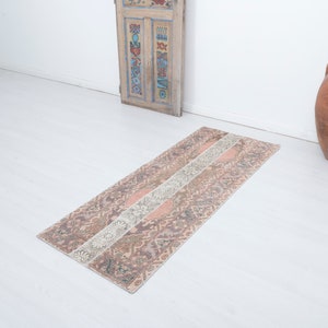 2x6 Runner Rug, Natural Runner Rug, Kitchen Rug, Turkish Runner, Vintage Runner,Runner Rug,Anatolian Runner,Oushak Runner,Hallway Rug,18030