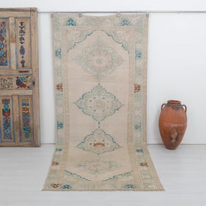 5x11 Rug, Vintage Rug, Bohemian Rug, Handmade Wool Rug, Home Decor Rug, Turkey Carpet, Wool Rug, Oushak Rug, Anatolian Rug,Turkish Rug,20837
