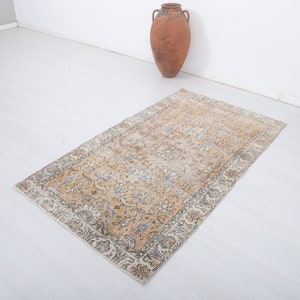 Turkey Oushak Rug, Colorful Rug, 4x6 Rug,Kids Rug,Turkish Rug,Vintage Rug,Oushak Rug,Natural Rug, Muted Rug,Pastel Rug,Soft Vintage Rug,8249