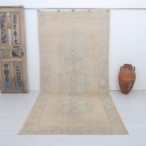 6x12, Turkish Rug, Vintage Turkish Rug, 6x12 Vintage Rug, Wool Rug,6x12 Oversize Rug,6x12 Oushak Rug,Turkish Vintage Rug,Anatolian Rug,21325