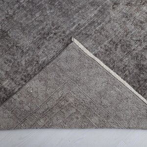 6x10 ullmatta Oushak: Handgjord turkisk vintagematta med blekt färg bild 10