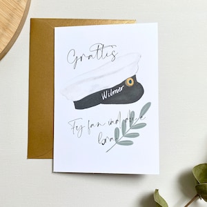 Tarjeta de graduación sueca personalizada: Regalo para estudiantes suecos con sobre.