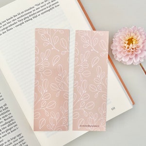 Pink Posies | Illustrated Bookmarks Pink Posies | Illustrated Bookmarks
