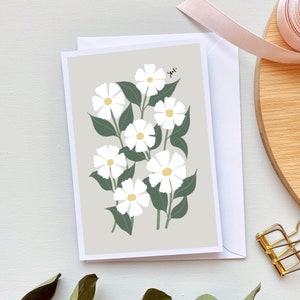 Biglietti di auguri fiori e api, biglietti floreali, biglietti con fiori, biglietti con fiori pastello, biglietti con fiori bianchi, biglietti di auguri per ogni occasione