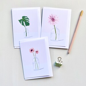Set di carte con fiori, set di carte, set di carte, pacchetti di carte illustrate, pacchetti di carte con fiori