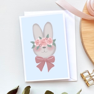 Biglietto di auguri per neonati Coniglietto carino, biglietto di benvenuto per neonati, benvenuto piccolino, biglietti di auguri per neonati, biglietti di auguri per bambini, biglietti di auguri per neonati, biglietto di auguri per coniglietti carini