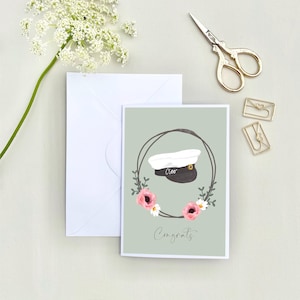 Cartão de formatura personalizado, studentkort med namn, cartão de formatura, cartão de formatura sueco, estudante kort med blommor och namn