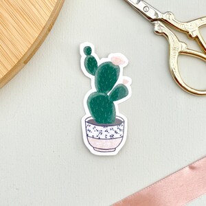 Sticker cactus - Sticker vinyle cactus - Stickers plantes - Stickers cactus mignons - Sticker amoureux des plantes
