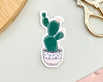 Cactus Vinyl Sticker – Waterproof Plant Lover Decal