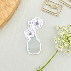 Stickers bloemen, vinylsticker, schattige sticker, finelinerstickers, bloemstickers