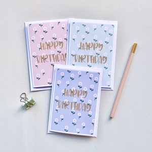 Bundle Set di biglietti di auguri di buon compleanno con fiori, set di biglietti in bundle, set di biglietti in bundle, pacchetti di biglietti di auguri di buon compleanno, pacchetti di biglietti con fiori