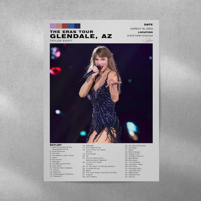 eras tour poster glendale