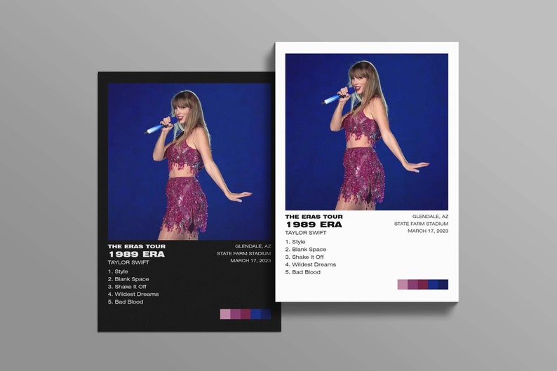 The Eras Tour 10 Polaroid Kit Taylor Swift Eras Tour Setlist Etsy UK