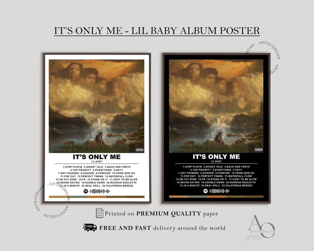 It's Only Me Lil Baby Album Cover Poster Album Etsy