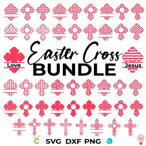 Pâques croix Svg Bundle, Pâques croix personnalisé modèle svg, Pâques croix Png, Pâques personnalisé, Pâques SVG, Png de Pâques, Pâques Croix Clipart Svg