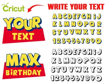 Toy Story Letters Svg Layered Cricut font svg Toy Story Font, Toy Story Svg Logo Cricut Letters Baby shirt DIY, Silhouette Birthday font svg