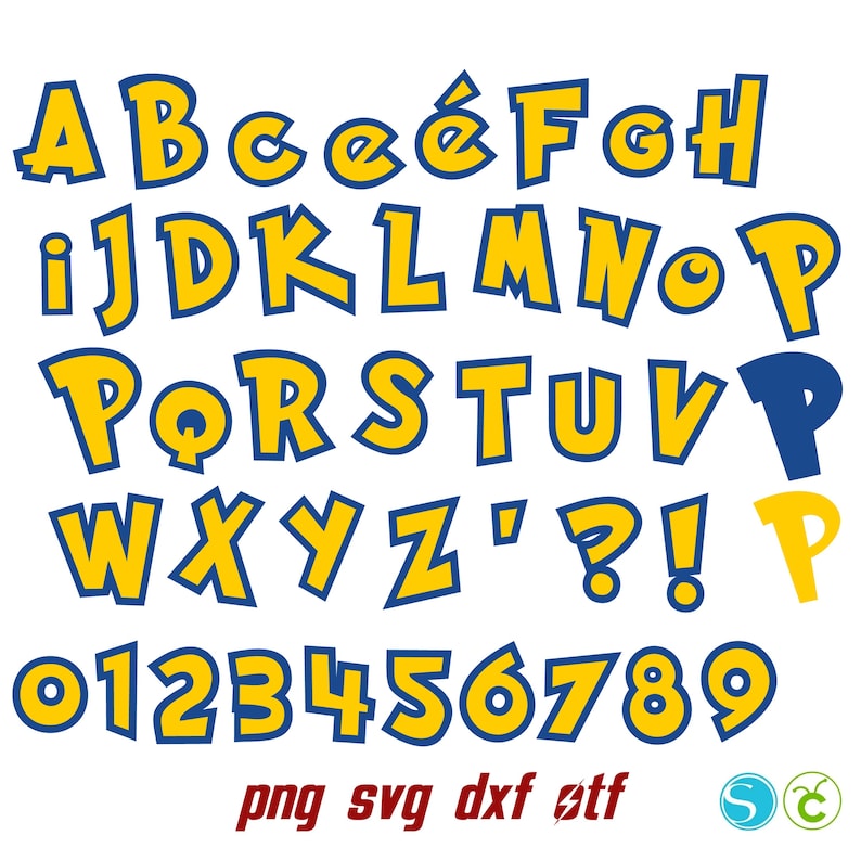 Birthday Bundle Svg, Anime Letters Svg Cricut Anime Font, Baby Font Svg ...