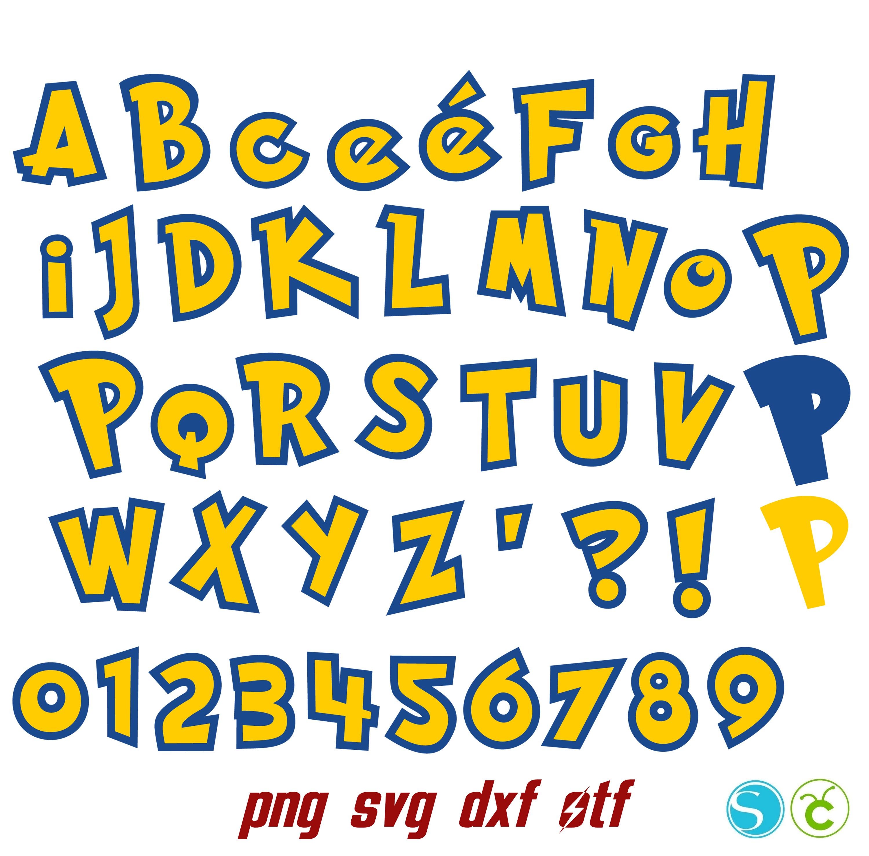 Birthday Bundle Svg, Anime Letters Svg Cricut Anime Font, Baby Font Svg ...