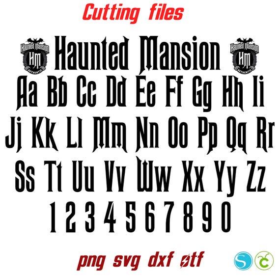 Haunted Font otf Haunted letters svg Halloween Font Svg Haunted Svg Letters Halloween Letters Cricut svg Haunted shirt Diy, Haunted vectors